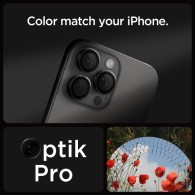 Spigen Optik Pro EZ Fit протектор за камера – iPhone 14–17 Pro / Max – Черен – 2 броя