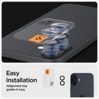 Spigen Optik Pro GLAS.tR EZ Fit протектор за камера – iPhone 16 / 16 Plus / 17 – Черен – 2 броя