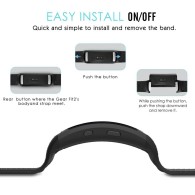 Каишка TECH-PROTECT SMOOTH за Samsung Gear Fit/Fit 2 Pro, Черен