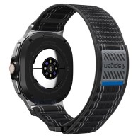 SPIGEN WBF0 текстилна каишка – Samsung Galaxy Watch 8 / Classic (40 / 44 / 46 mm) – Черна