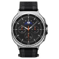 SPIGEN WBF0 текстилна каишка – Samsung Galaxy Watch 8 / Classic (40 / 44 / 46 mm) – Черна
