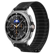 SPIGEN WBF0 текстилна каишка – Samsung Galaxy Watch 8 / Classic (40 / 44 / 46 mm) – Черна