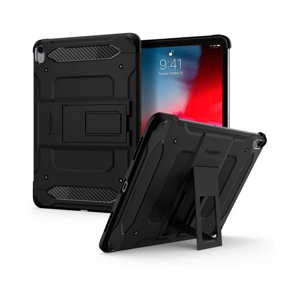 Spigen Tough Armor Tech хибриден кейс с най-висока степен на защита Tech за Apple iPad Pro 12.9 2018, Black