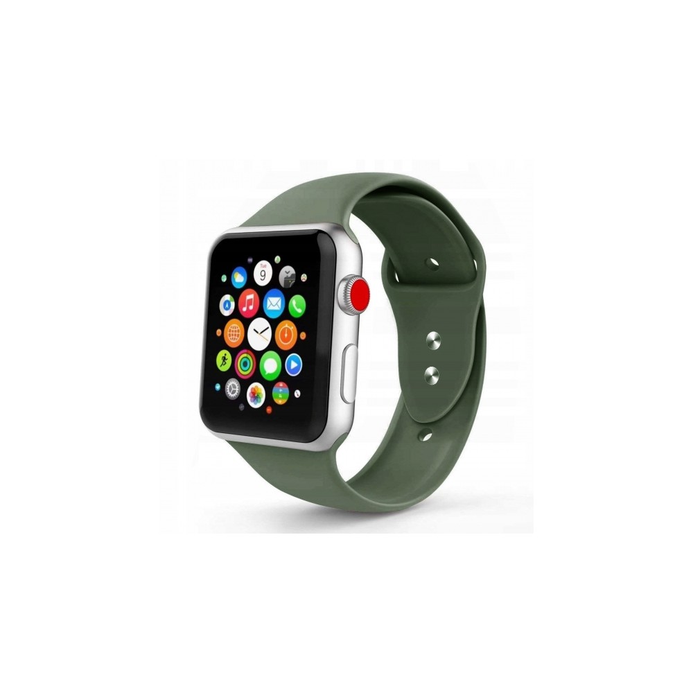 Каишка TECH-PROTECT SMOOTHBAND за Apple Watch 1/2/3/4/5 (42/44mm), Army Green