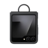 Samsung Силиконов калъф с пръстен EF-PF741TB – Черен, за Galaxy Z Flip 7 FE (SM-F766)