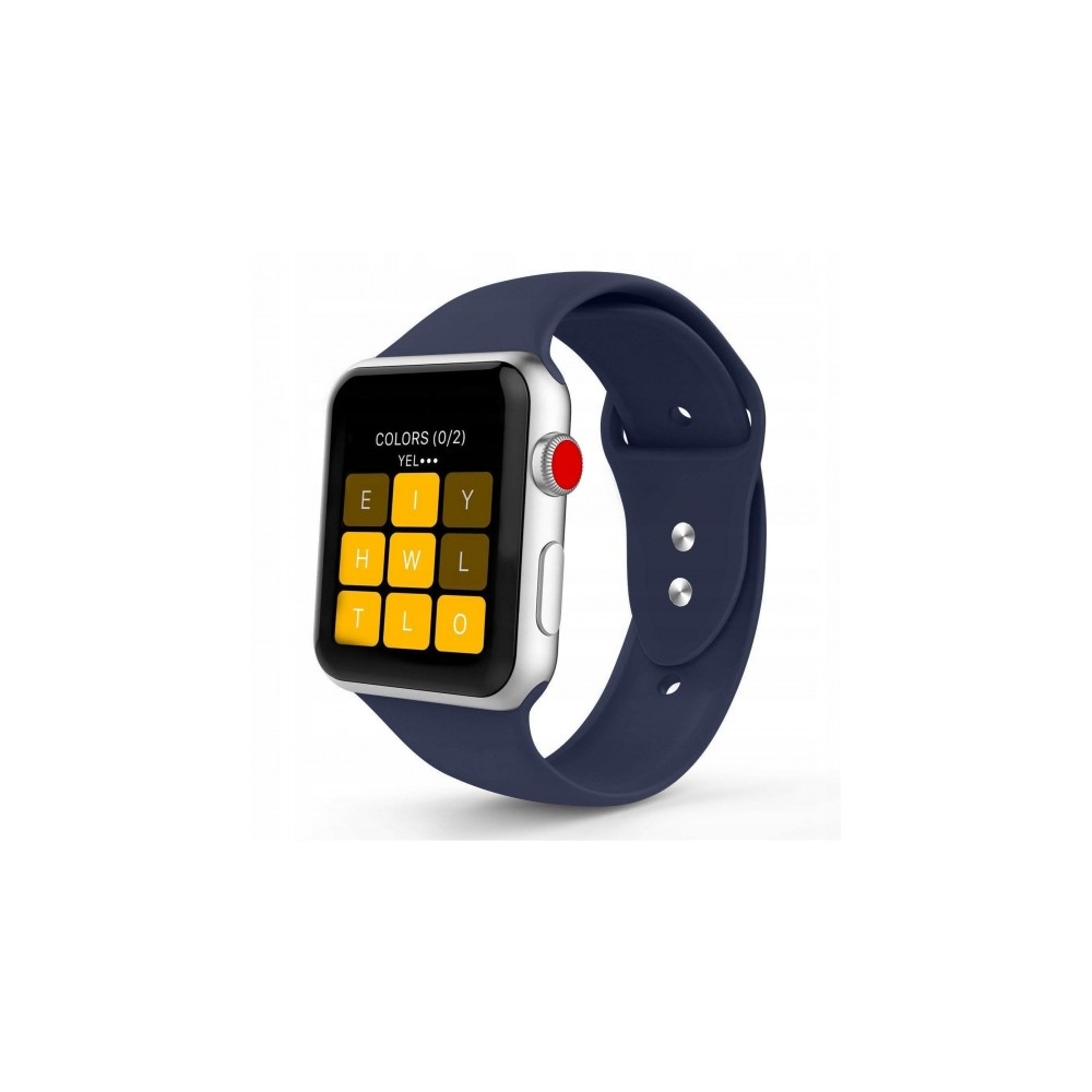 Каишка TECH-PROTECT SMOOTHBAND за Apple Watch 1/2/3/4/5 (42/44mm), Midnight Blue