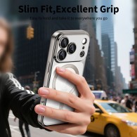 Tech-Protect MagFlex MagSafe калъф – iPhone 17 Pro – Shiny Silver