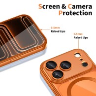 Tech-Protect MagFlex MagSafe калъф – iPhone 17 Pro – Shiny Cosmic Orange
