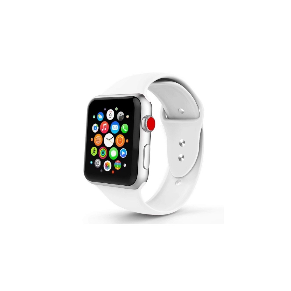 Каишка TECH-PROTECT SMOOTHBAND за Apple Watch 1/2/3/4/5 (42/44mm), Бял