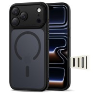 Tech-Protect MagPeak MagSafe CC калъф – iPhone 17 Pro – Матово черен