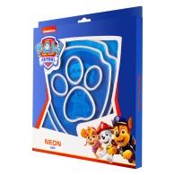 Hanging neon LED Paw Patrol on plexiglass - Paw OW