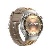 Смарт часовник HUAWEI WATCH GT 6 Pro Black ATM-B29F, Black, Silver Brown Woven Strap, 46mm, GPS, ПУЛСОМЕР, SPO2