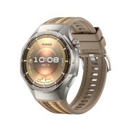 Смарт часовник HUAWEI WATCH GT 6 Pro Black ATM-B29F, Black, Silver Brown Woven Strap, 46mm, GPS, ПУЛСОМЕР, SPO2