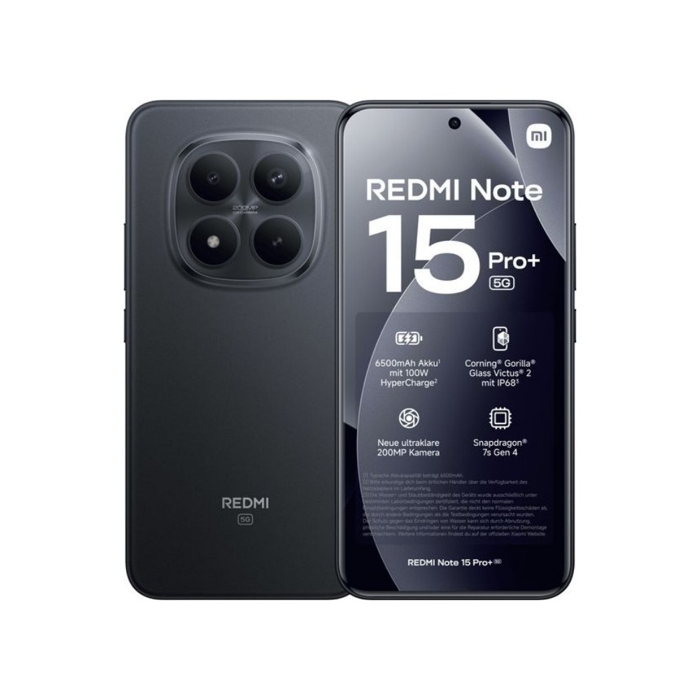 Смартфон Xiaomi Redmi Note 15 Pro+ 5G, 6.83 ", 256GB, Ram, 8GB, 200+8MP, Black