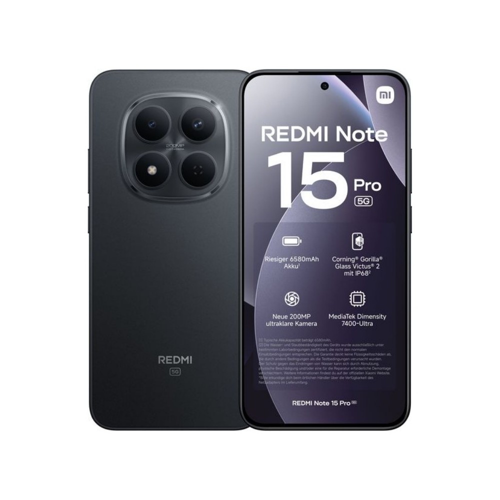 Смартфон Xiaomi Redmi Note 15 Pro 5G, 256GB,8GB, Black