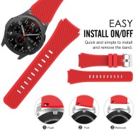 Каишка TECH-PROTECT SMOOTHBAND за Samsung Gear S3, Червен