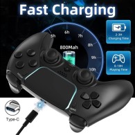 Контролер за PlayStation 4 Wireless, Bluetooth, Game Controller, T28, Black