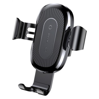 Безжично зарядно/стойка Baseus за телефон за кола с бързо зареждане, Wireless Charger, 10W, Черен