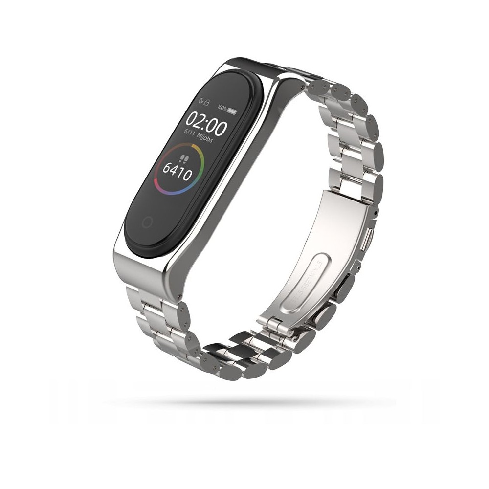 Каишка TECH-PROTECT STAINLESS за Xiaomi Mi Band 3/4, Сив