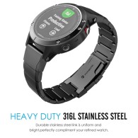 Каишка TECH-PROTECT STAINLESS за Garmin Fenix 5/6/6 PRO, Черен