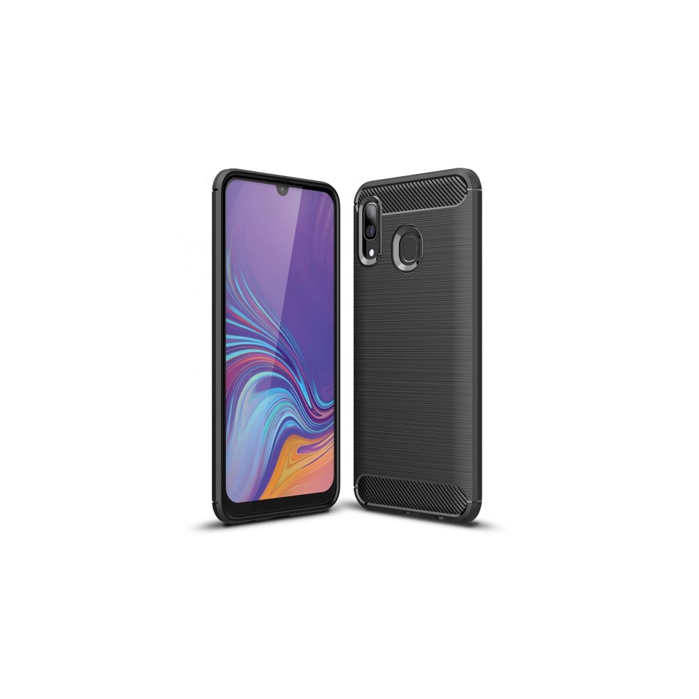 Калъф TECH-PROTECT TPUCARBON за Samsung Galaxy A40, Черен