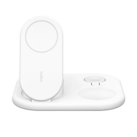 Belkin BoostCharge 3‑in‑1 Magnetic Foldable Charger – Бял