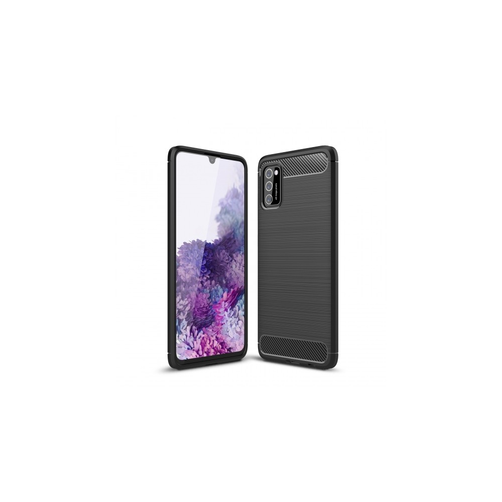 Калъф TECH-PROTECT TPUCARBON за Samsung Galaxy A41, Черен
