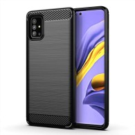Калъф Tech-Protect TPUcarbon за Samsung Galaxy A51, Черен