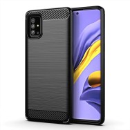 Калъф Tech-Protect TPUcarbon за Samsung Galaxy A51, Черен