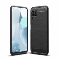 Калъф TECH-PROTECT TPUCARBON за Huawei P40 Lite, Черен