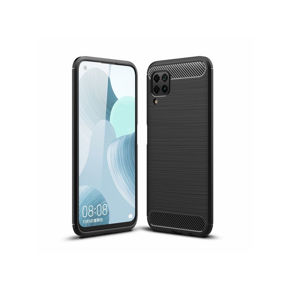 Калъф TECH-PROTECT TPUCARBON за Huawei P40 Lite, Черен