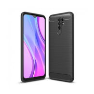 Калъф Tech-Protect TPUcarbon за Xiaomi Redmi 9, Черен