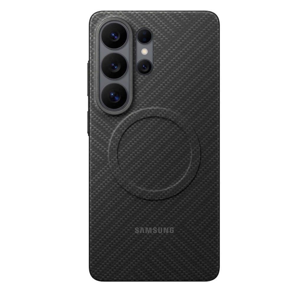 Оригинален кевларен кейс с MagSafe за Samsung Galaxy S26 Ultra - Samsung Carbon Magnet Case EF-KS948SNE - Black