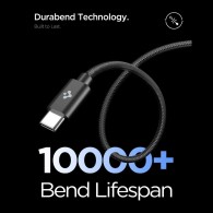 Spigen Essential 45W USB‑C Зарядно + Type‑C Кабел – Черно