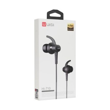 Аудио слушалки UiiSii Hi-710 Sport, Crystal sound, Hi-Res Audio, 3,5mm jack, IPX4, Черен