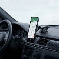 Стойка за Tech-protect v20 arcticboost magnetic magsafe dashboard & vent car mount wireless charger, 25w, qi2.2 black