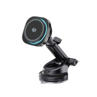 Стойка за Tech-protect v20 arcticboost magnetic magsafe dashboard & vent car mount wireless charger, 25w, qi2.2 black