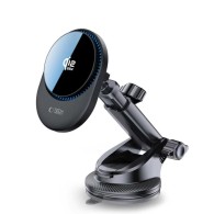 Стойка за кола Tech-protect v21, magnetic magsafe dashboard & vent car mount wireless charger 25w qi2.2, black