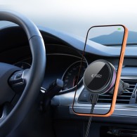 Стойка за кола Tech-protect v9 arcticboost magnetic magsafe dashboard & vent car mount wireless charger 25w qi2.2, black