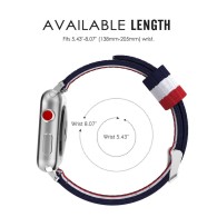 Каишка TECH-PROTECT WELLING за Apple Watch 1/2/3/4/5 (42/44mm), Navy/Red