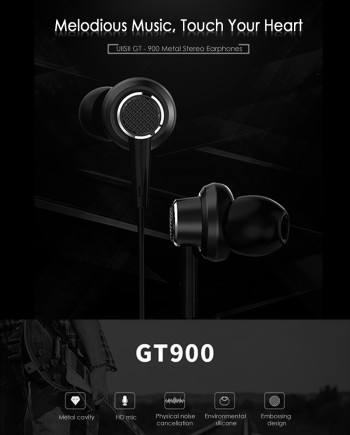 Слушалки UiiSii GT900, 3.5mm Jack, Черен
