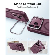 Калъф Esr Classic Hybrid Kickstand Magsafe iPhone 17 Pro / 18 Pro Frosted Deep Burgundy