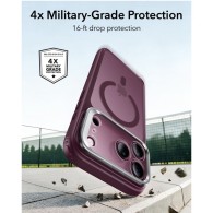 Калъф Esr Classic Hybrid Kickstand Magsafe iPhone 17 Pro / 18 Pro Frosted Deep Burgundy