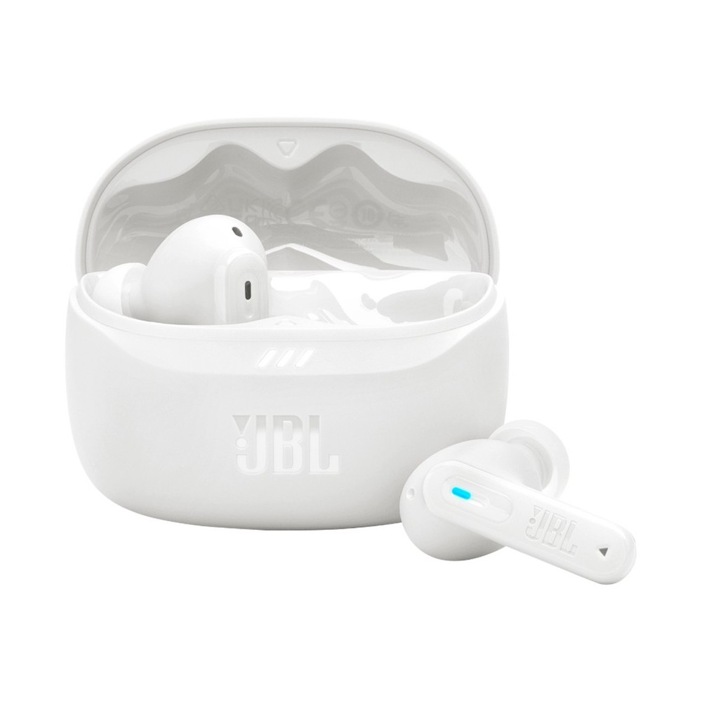 Слушалки In-Ear JBL Tune Beam 2, True Wireless, Bluetooth, ANC, Автономия 48 часа, IP54, Spatial Sound, Multi-point, White