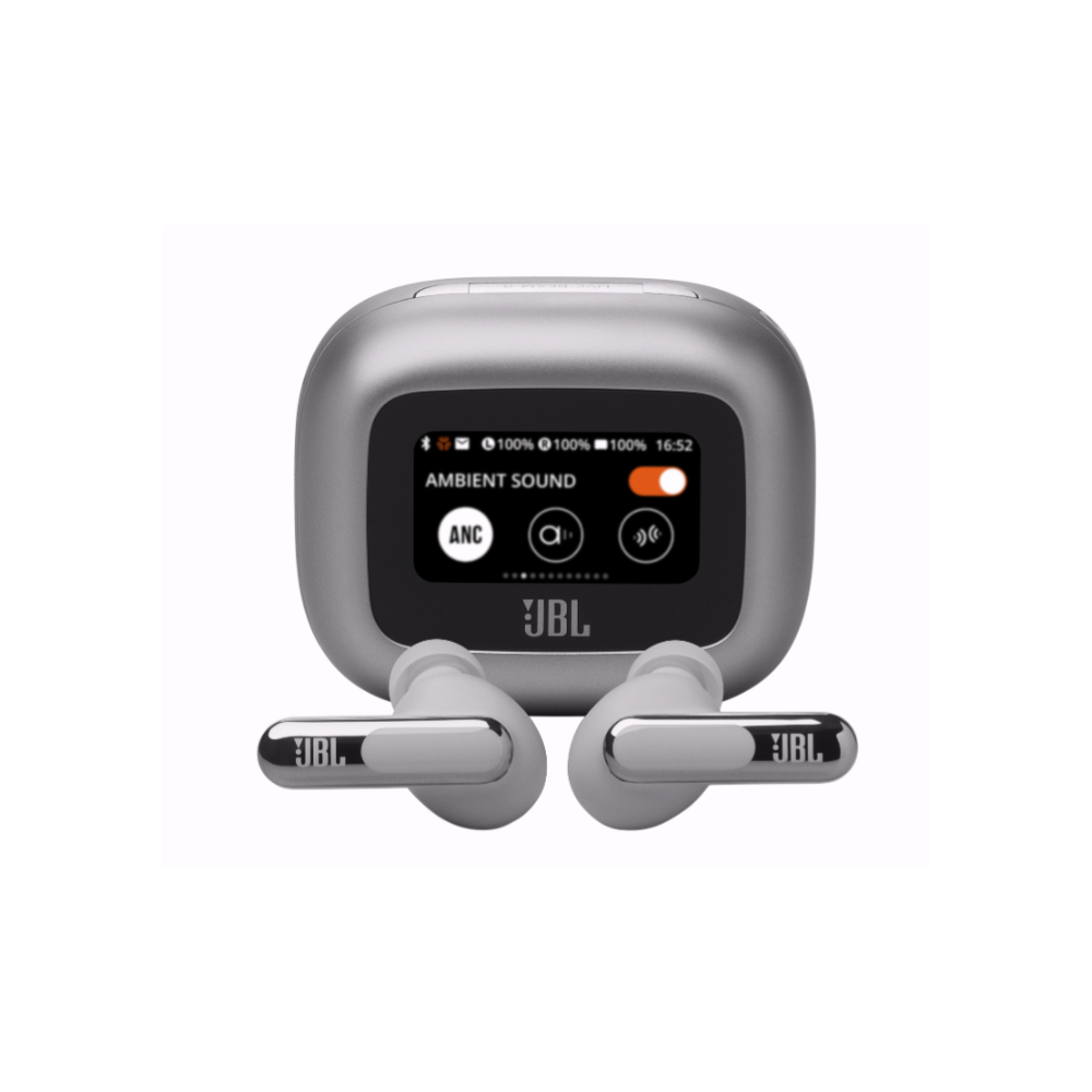 Слушалки JBL Live Beam 3, True Wireless, Bluetooth 5.3, Hi-Res, True Adaptive ANC, Silver
