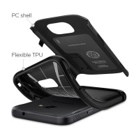 Spigen Slim Armor хибриден кейс с най-висока степен на защита за Samsung Galaxy Xcover 4 / 4s, Black