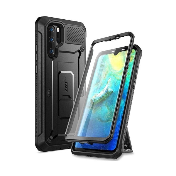 Удароустойчив хибриден кейс Supcase Unicorn Beetle Pro за Huawei P30 Pro, Черен