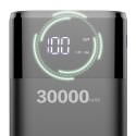 Външна батерия Dudao K8Max PowerBank , 30.000mAh, 4x USB, 4A, Micro USB/ Type C/ Lightning interface, Черен