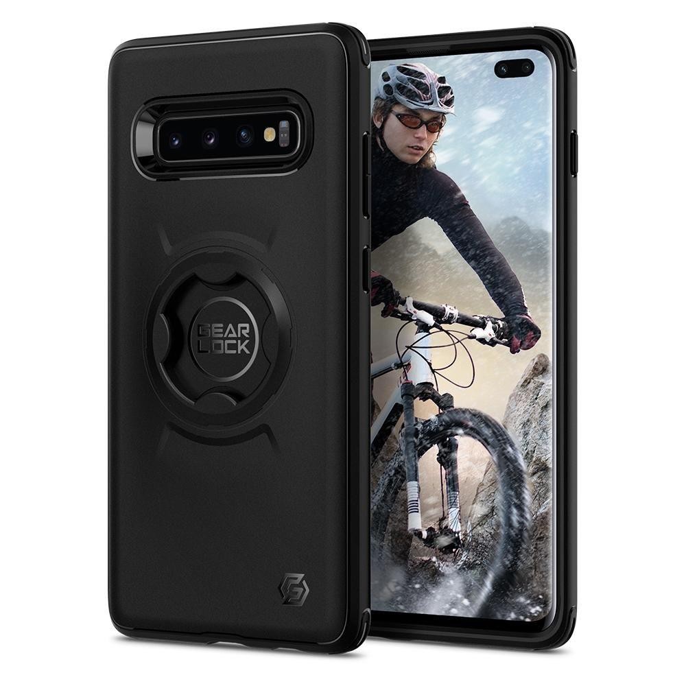 Spigen Gearlock (Cf203) Bike Mount Case Samsung Galaxy S10+ Plus, Black