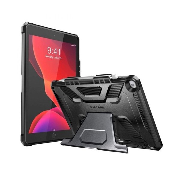 Удароустойчив хибриден кейс Supcase Unicorn Beetle Pro за Apple iPad 10.2 2019, Черен